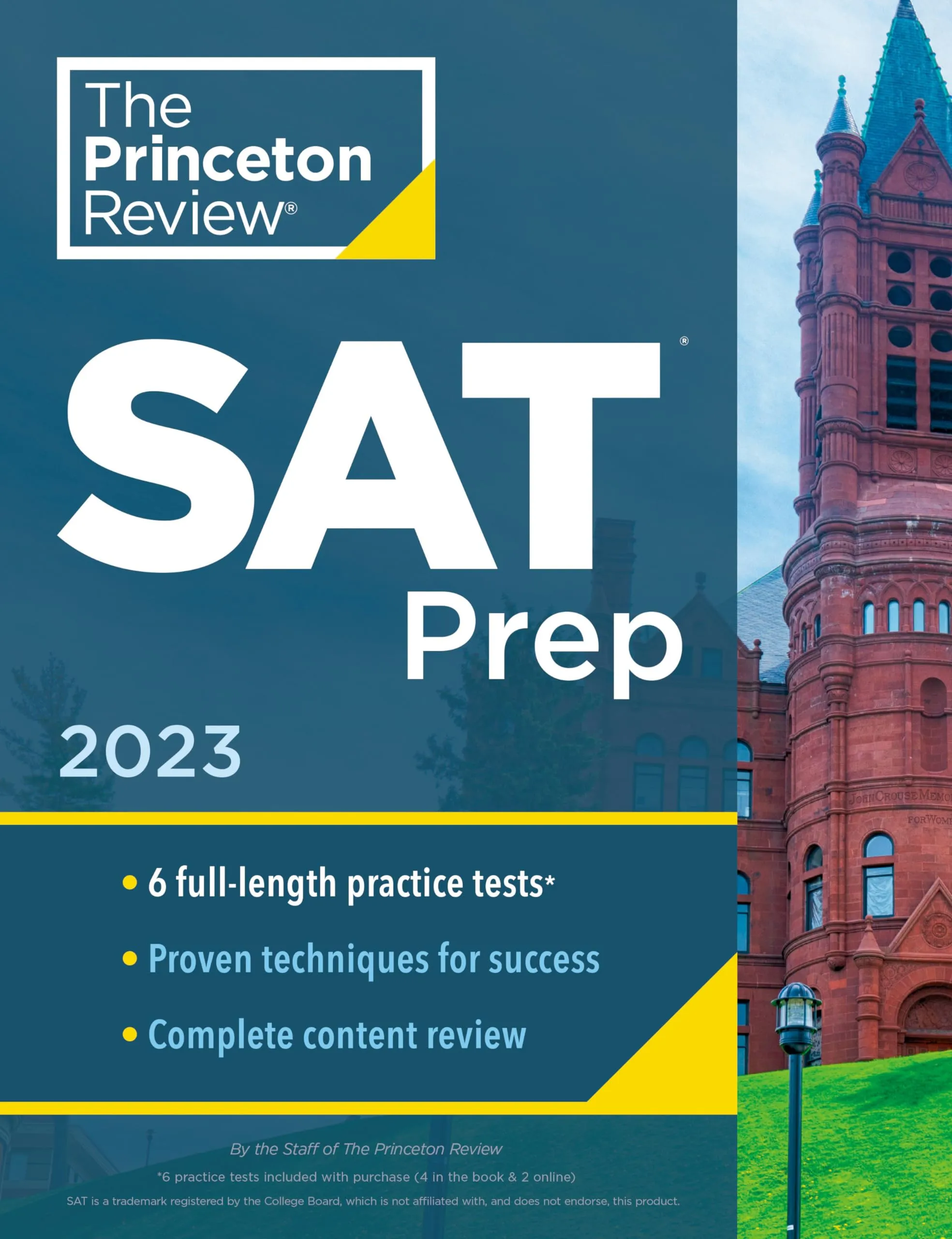 Princeton Review SAT Prep 2023: 6 Practice Tests, Review Techniques & Online Tools