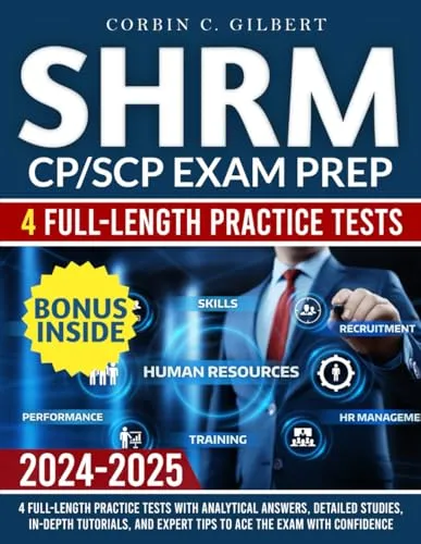 SHRM CP/SCP Exam Prep: 4 Full-Length Practice Tests, 160 Flashcards, 14 E-Learning Videos