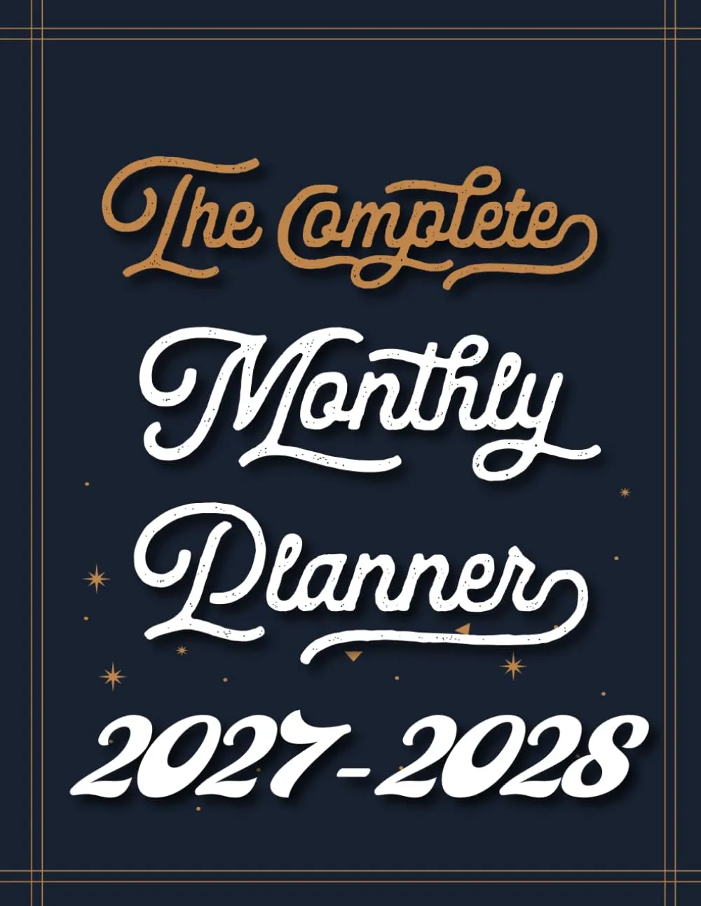 The Complete 2027-2028 Monthly Planner - Celestial Cover, 2 Year Calendar by GOGOHEART