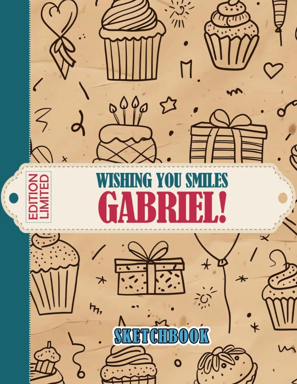 Wishing You Smiles, Gabriel! Unique Sketchbook for Creative Expression & Relaxation